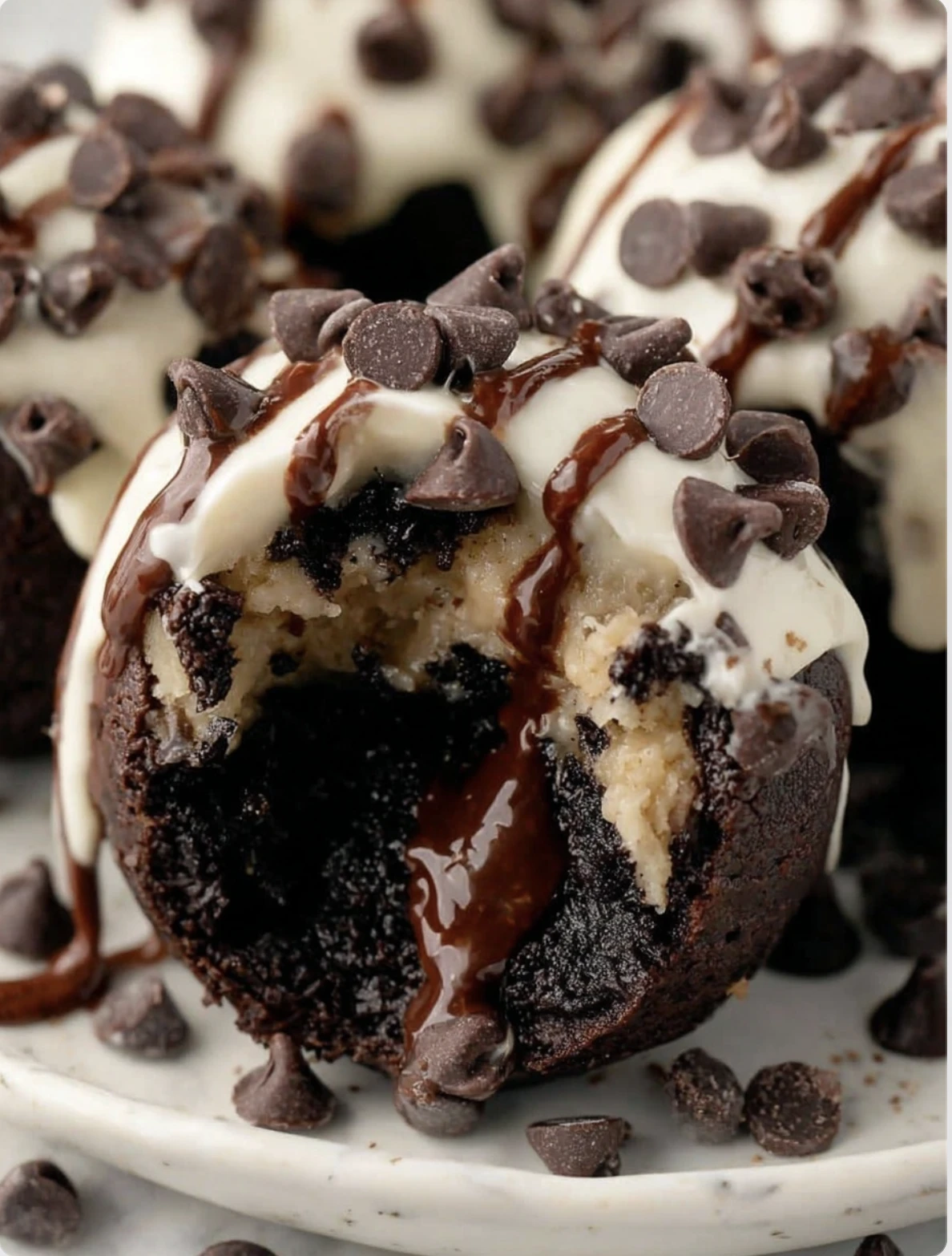 Cookie Dough Brownie Bombs