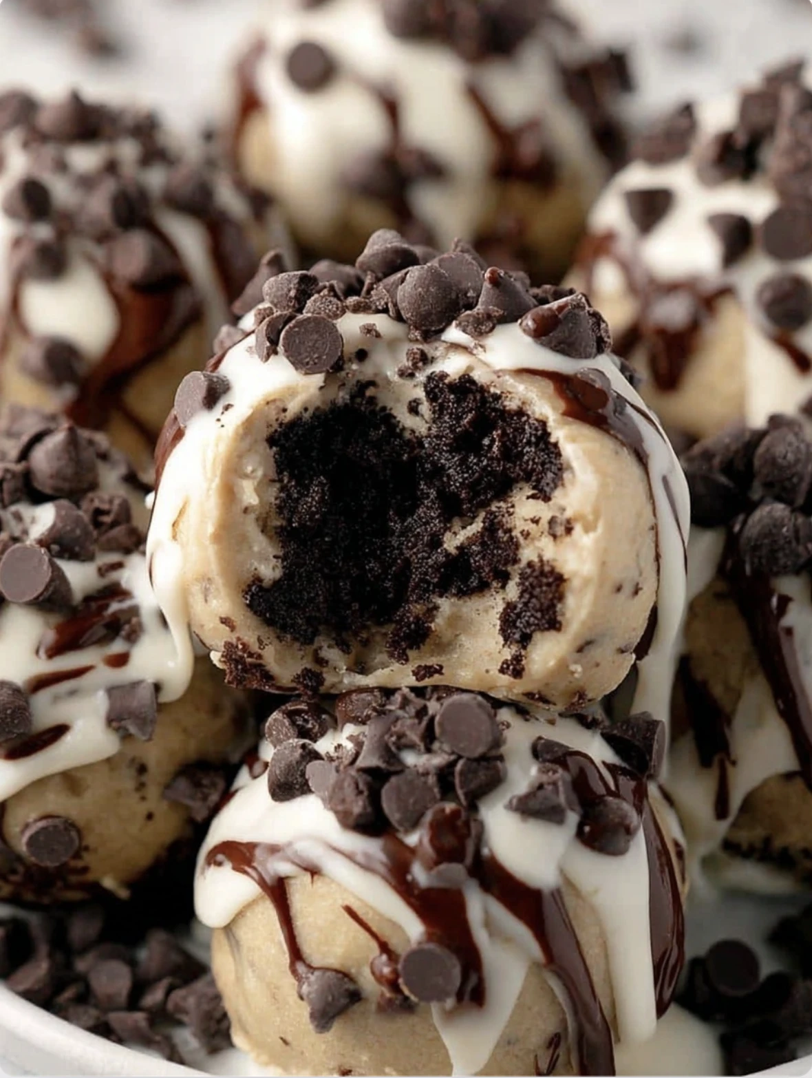 Cookie Dough Brownie Bombs
