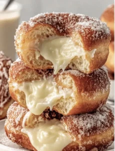 Cream-Filled Custard Doughnuts (Boston Cream–Style)