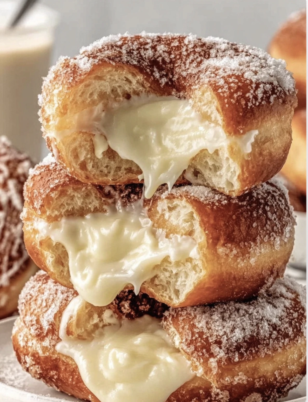 Cream-Filled Custard Doughnuts (Boston Cream–Style)