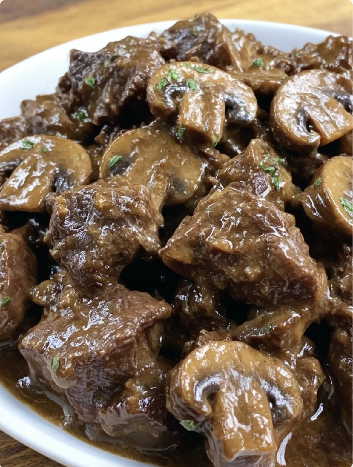 Creamy Crockpot Beef Tips Mushrooms Homemade