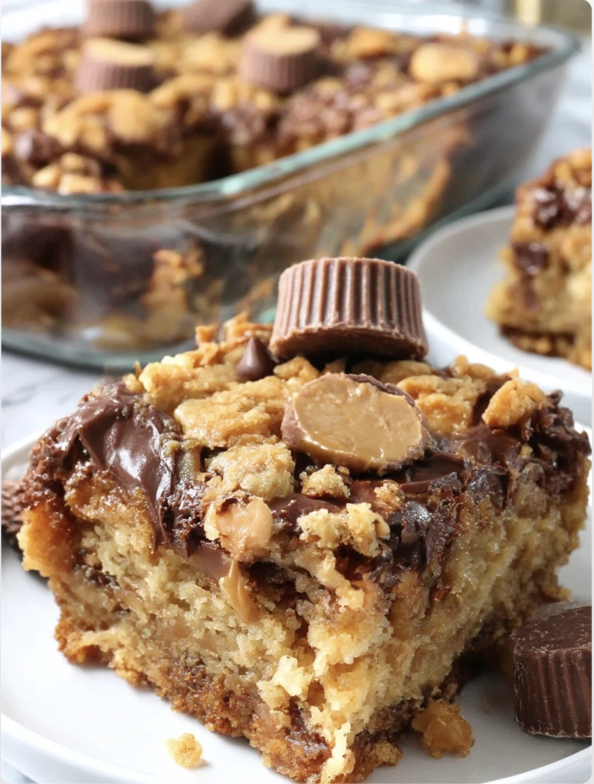 Easy Peanut Butter Cup Dump Cake
