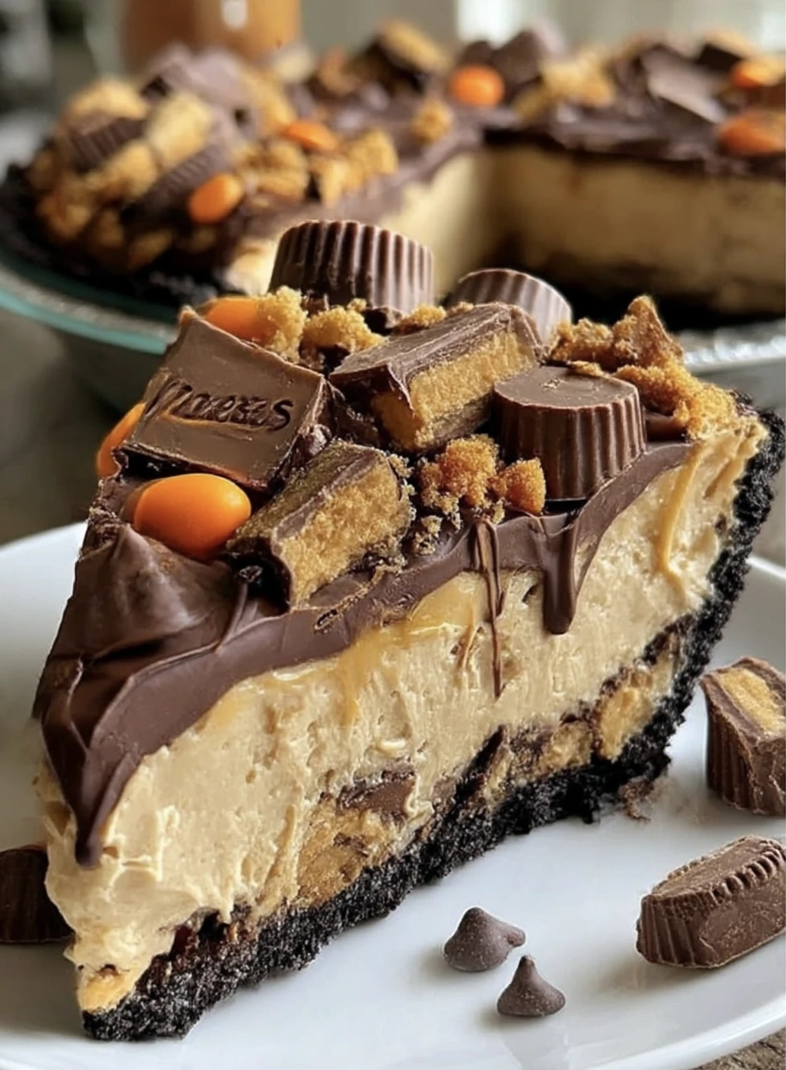 Giant Reese’s Peanut Butter Cup Pie