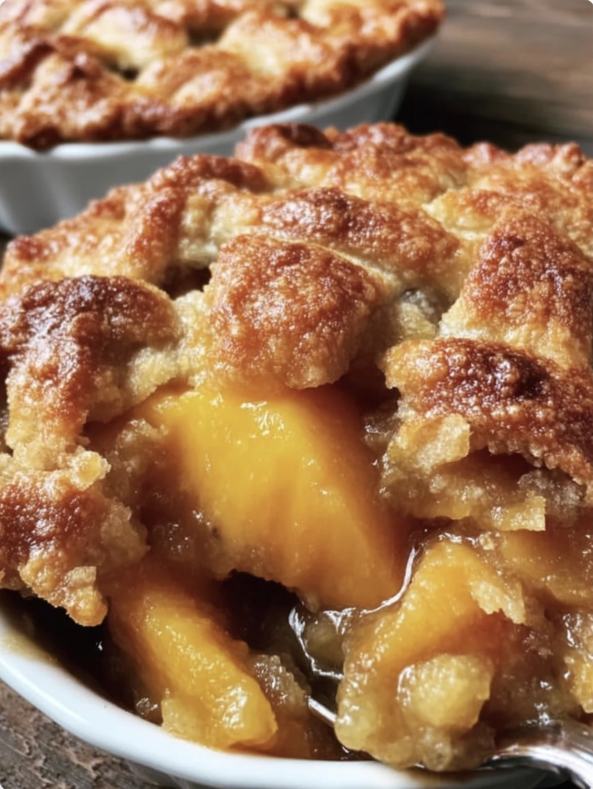 Grandma-Style Double-Crust Peach Cobbler with Brown Butter