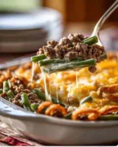 🍔🥘 Hamburger Green Bean Casserole