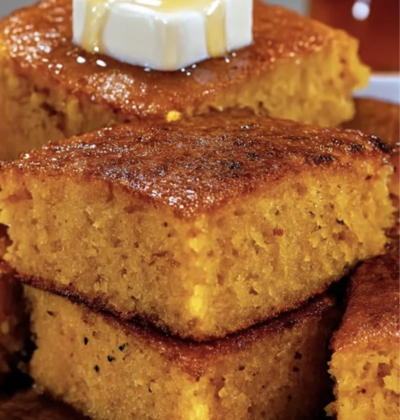 Honey Butter Sweet Potato Cornbread
