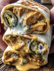 Jalapeño Popper Chicken Wrap Melts