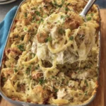 Crockpot Chicken Alfredo Tortellini