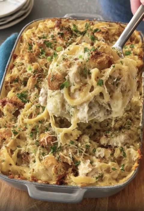 Leftover Holiday Turkey Tetrazzini