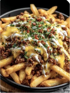 Loaded Cheesy Beef Fries
