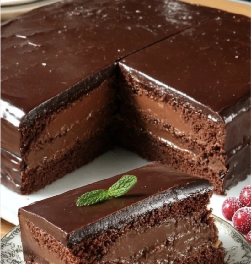 Mocha Layer Cake Chocolaterum Cream