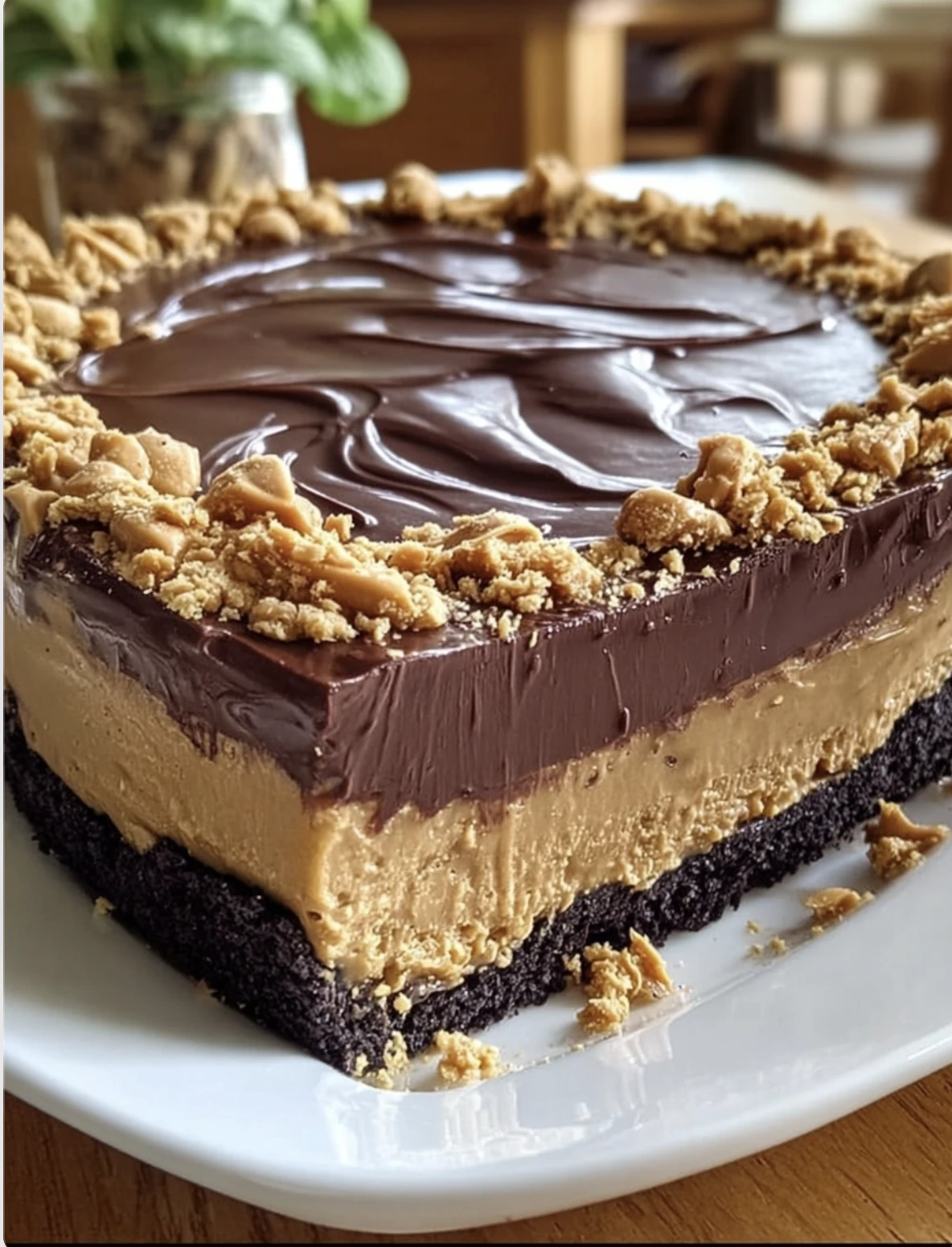 Nobake Chocolate Peanut Butter Pie