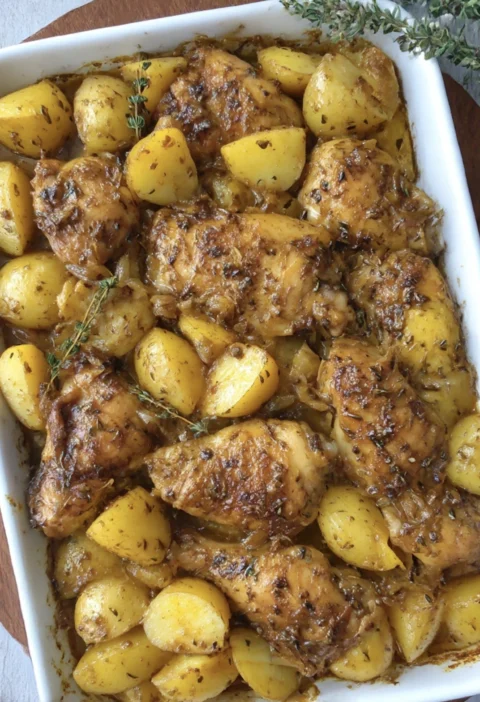 Onepan Chicken Potatoes American Style