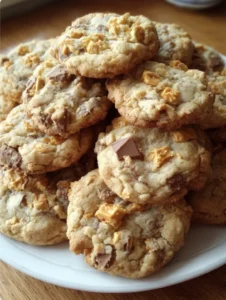 Peanut Butter Butterfinger Cookies