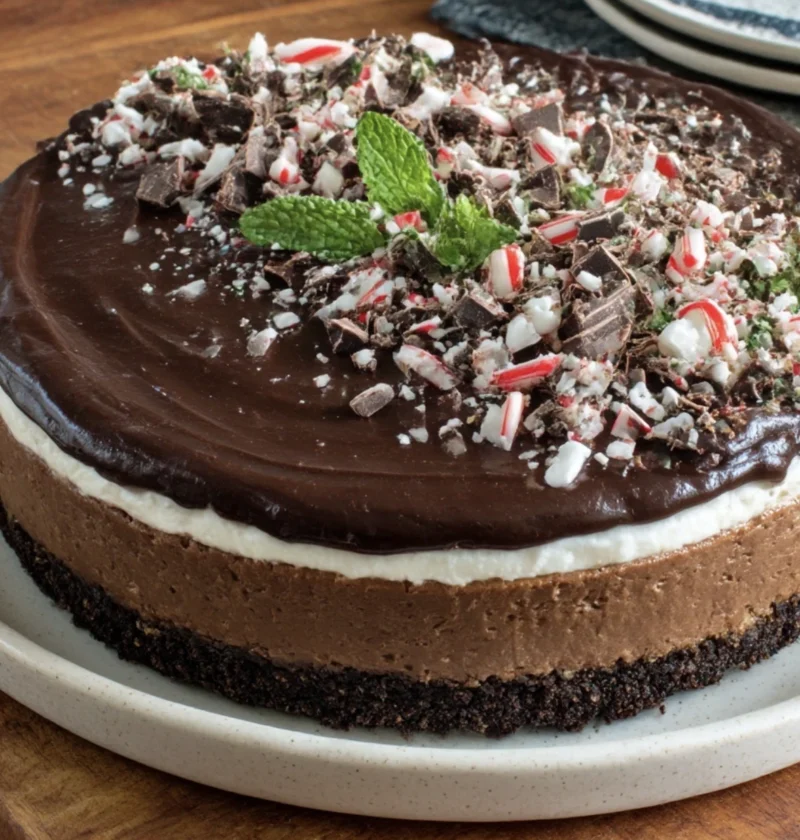 Peppermint Chocolate Cheesecake