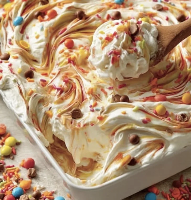 Reeses Swirl Cool Whip Pudding Frosting