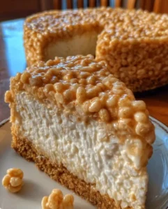 🍰✨ Rice Krispie Treat Cheesecake