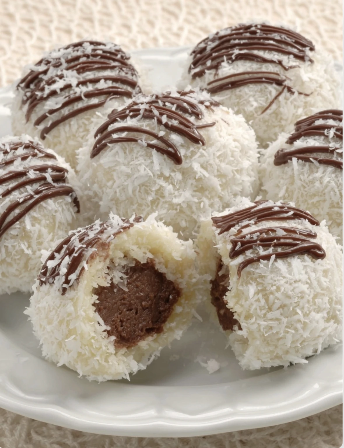 RICH CREAMY EASY COCONUT CHOCOLATE TRUFFLES