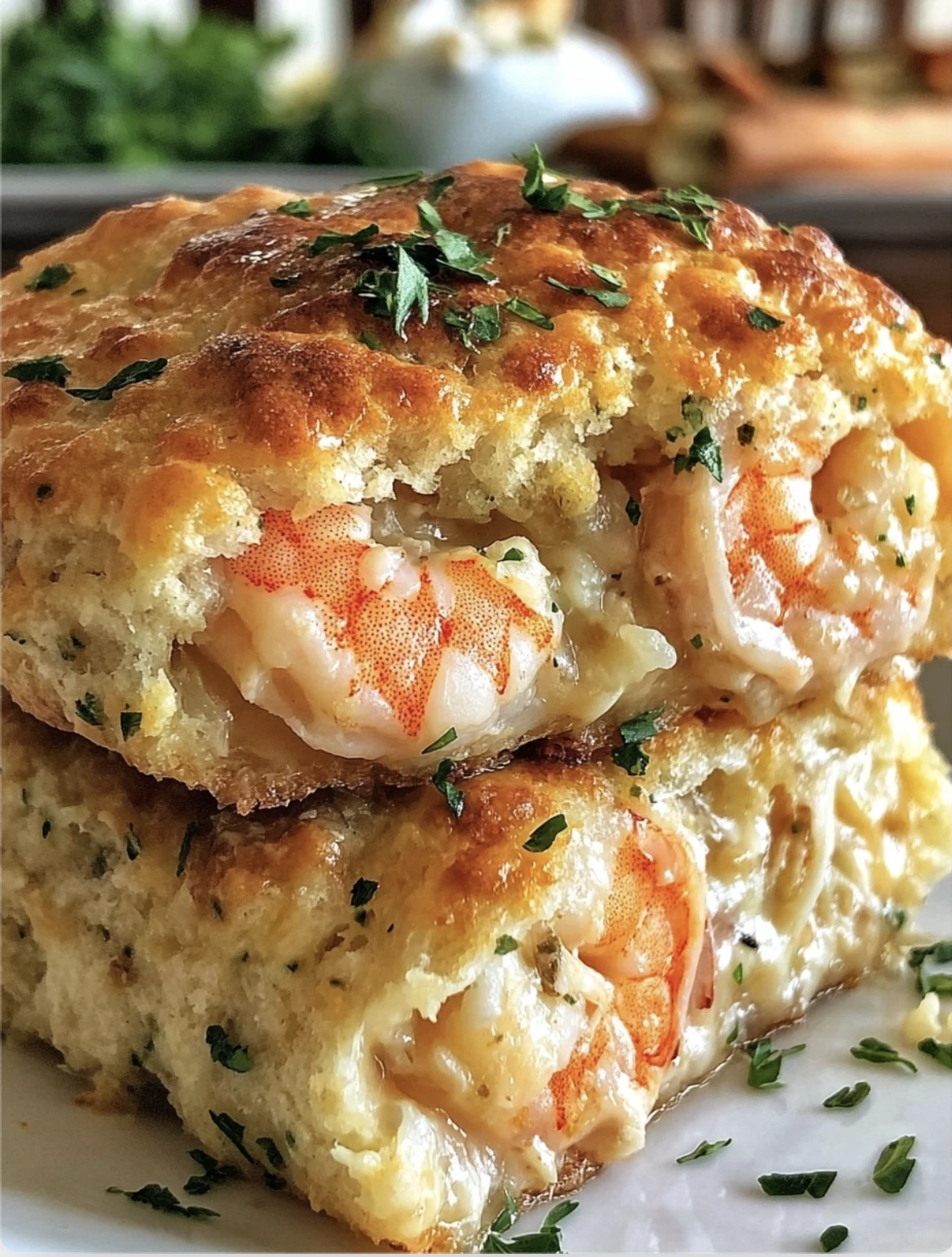 Savory Shrimp & Crab Biscuit Melts