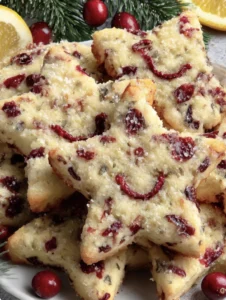 ⭐🍊 Soft Cranberry Orange Star Cookies