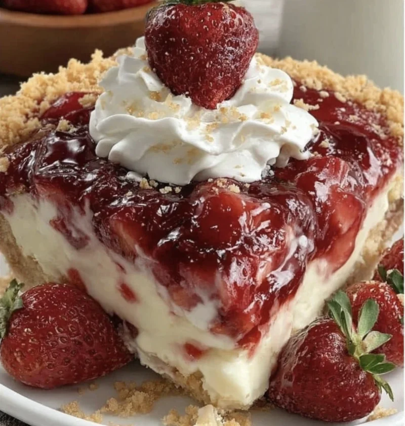 Strawberry Cheesecake Dump Cake