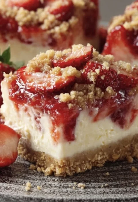 Strawberry Crunch Cheesecake Delight