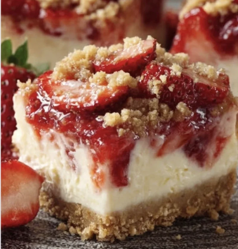 Strawberry Crunch Cheesecake Delight