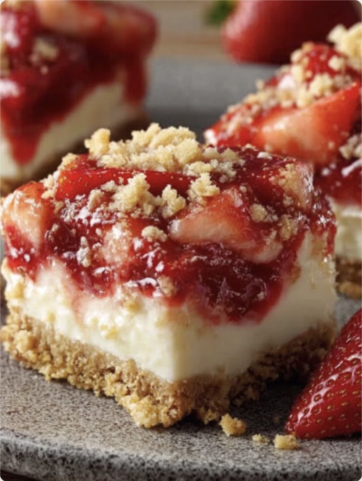 Strawberry Crunch Cheesecake Delight