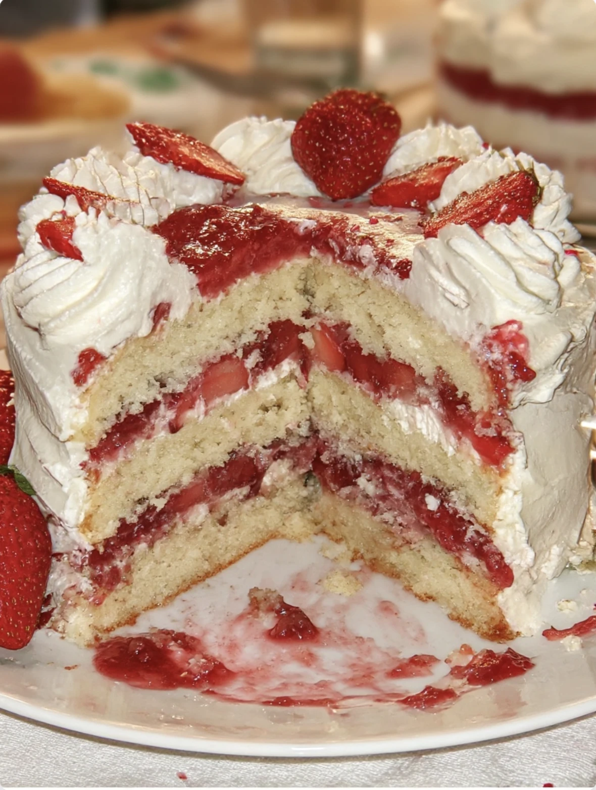 Strawberry Shortcake Layered Slice