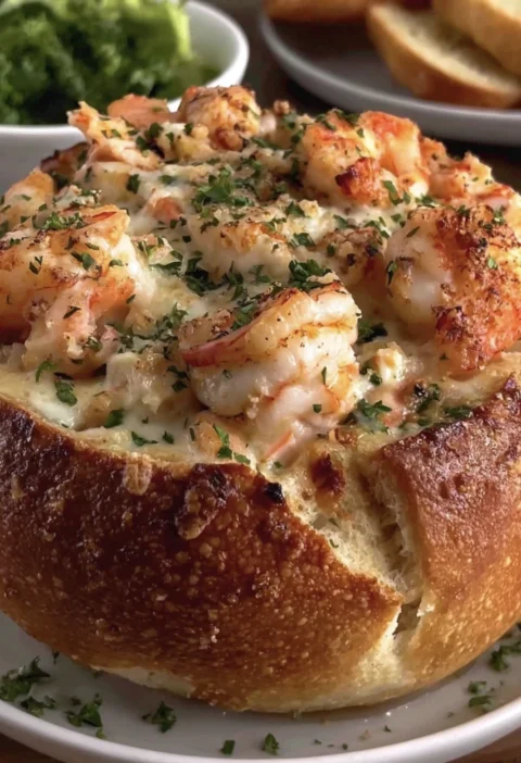 Stuffed Seafood Bread Bowl