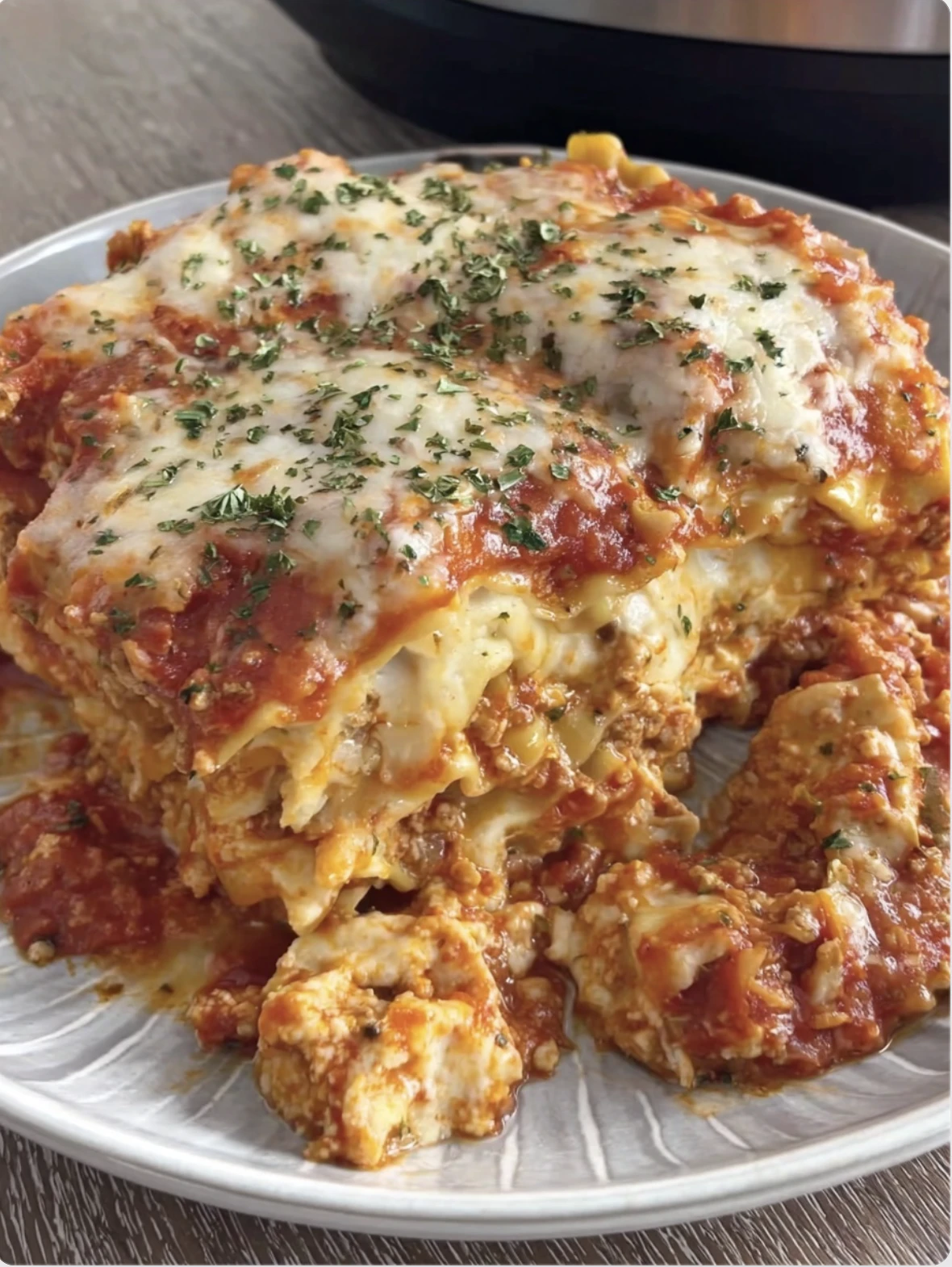 This Crockpot Lasagna