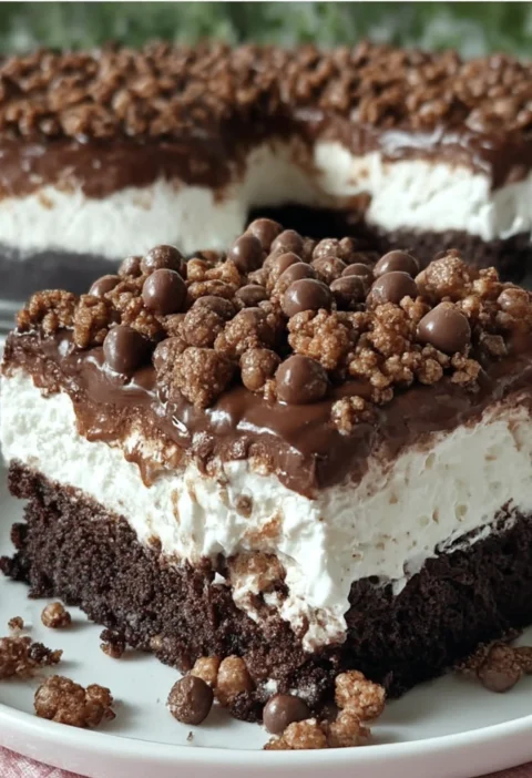 Viral Lazy Cat Choco Crunch Cake