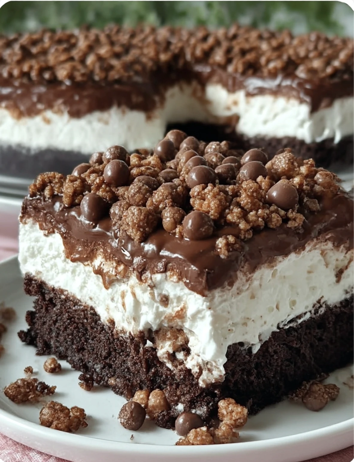 Viral Lazy Cat Choco Crunch Cake