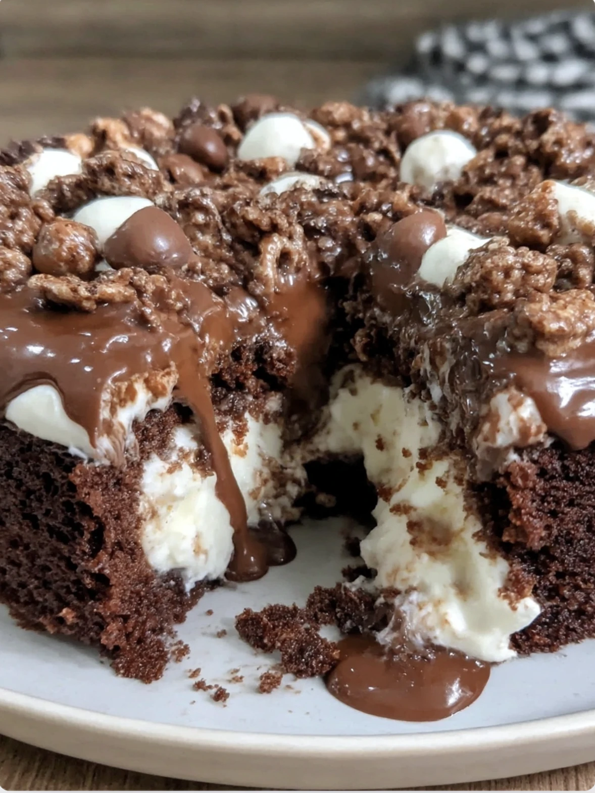 Viral Lazy Cat Choco Crunch Cake