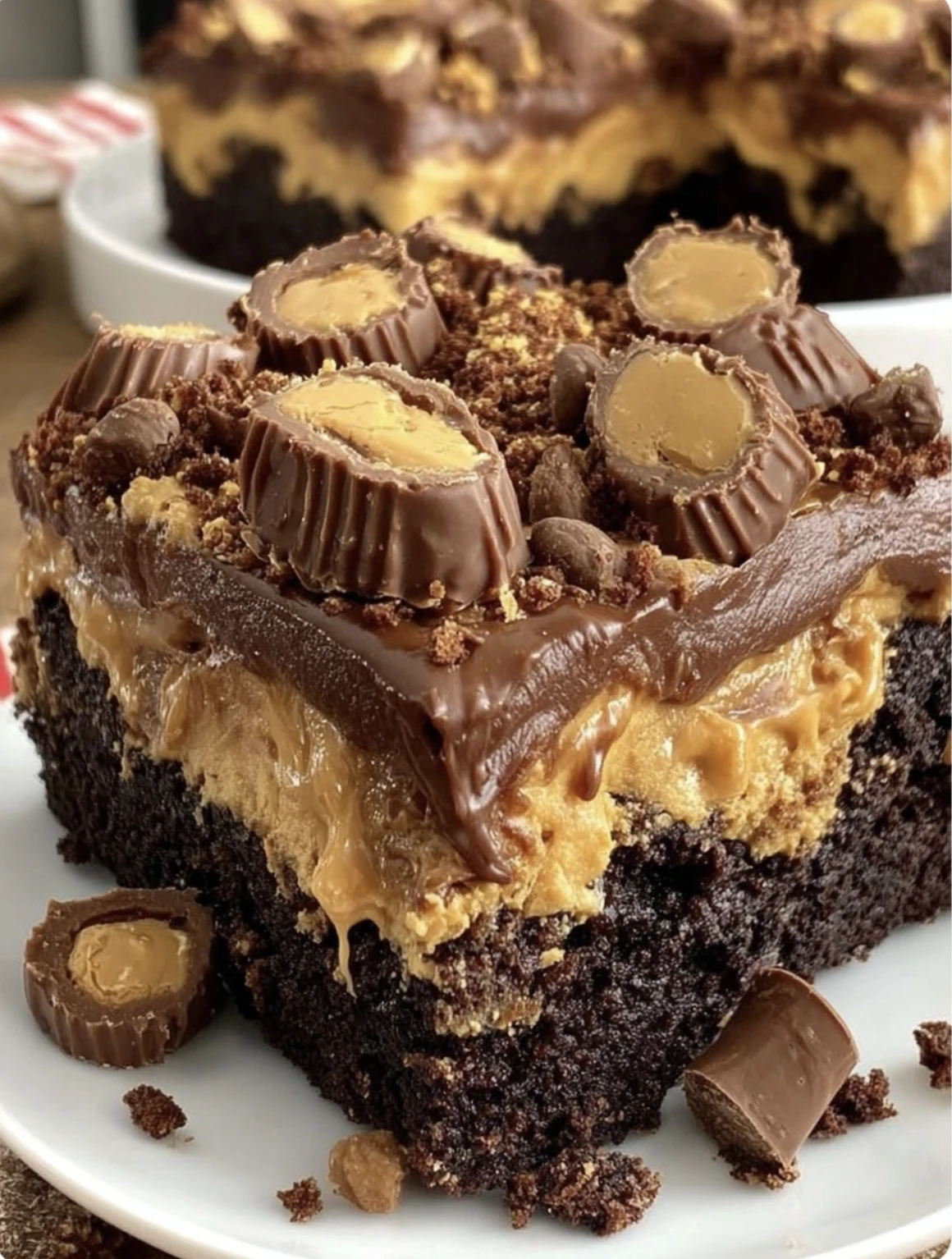 Viral Reeses Peanut Butter Earthquake Cake