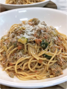 10-Minute Beef Boursin Cheese Pasta