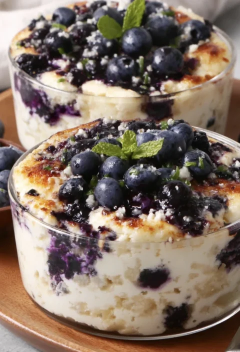 Baked Blueberry Cottage Cheese