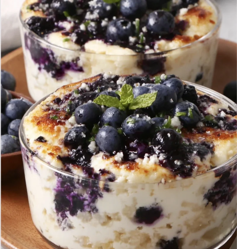 Baked Blueberry Cottage Cheese