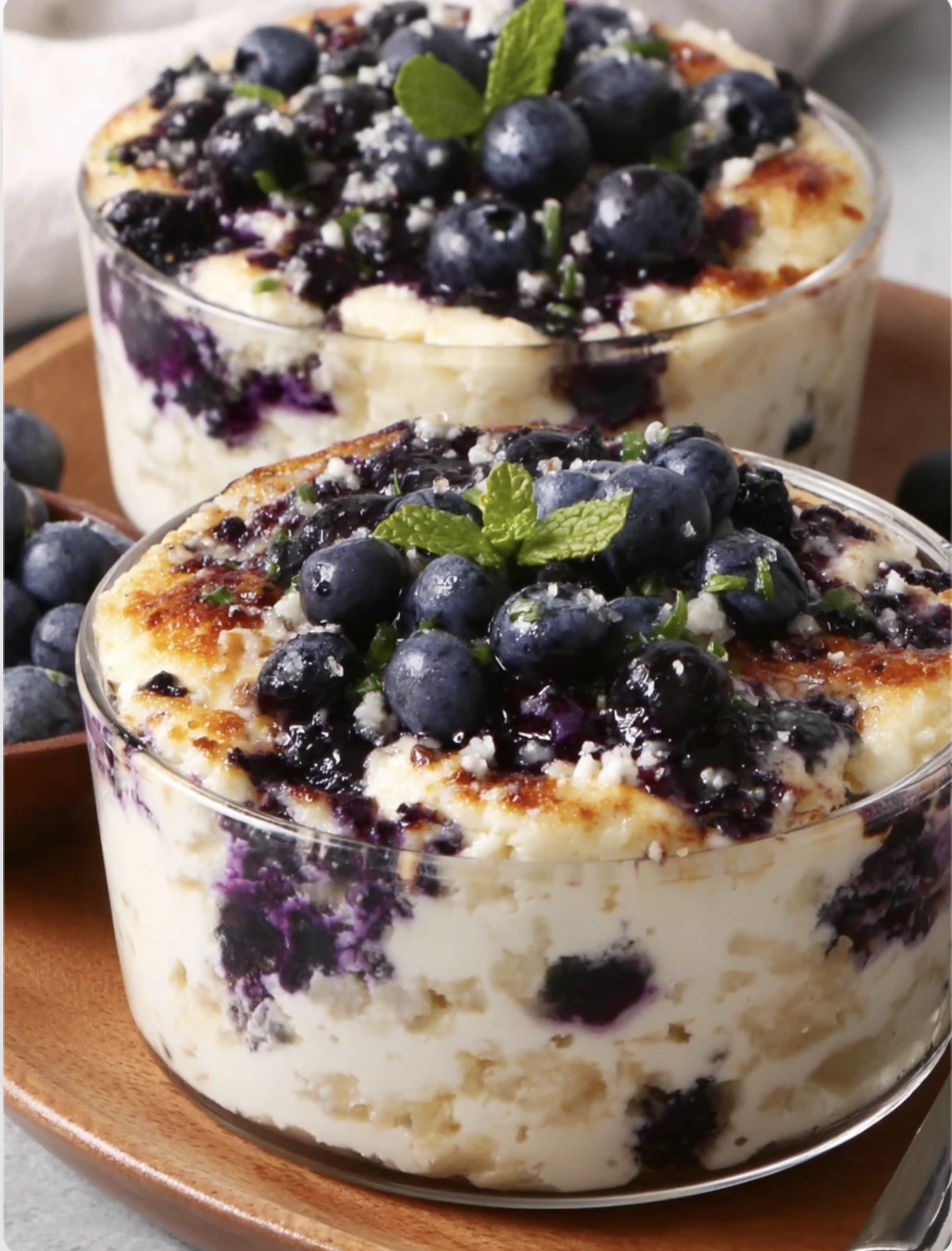 Baked Blueberry Cottage Cheese
