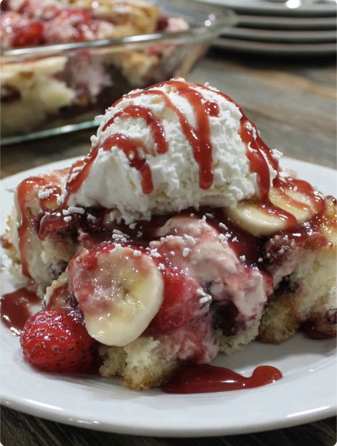 Banana Split Dump Cake