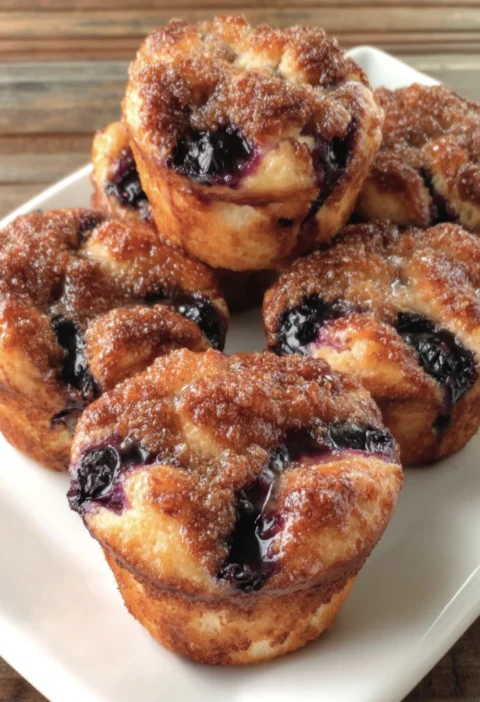 Blueberry Monkey Bread Muffins
