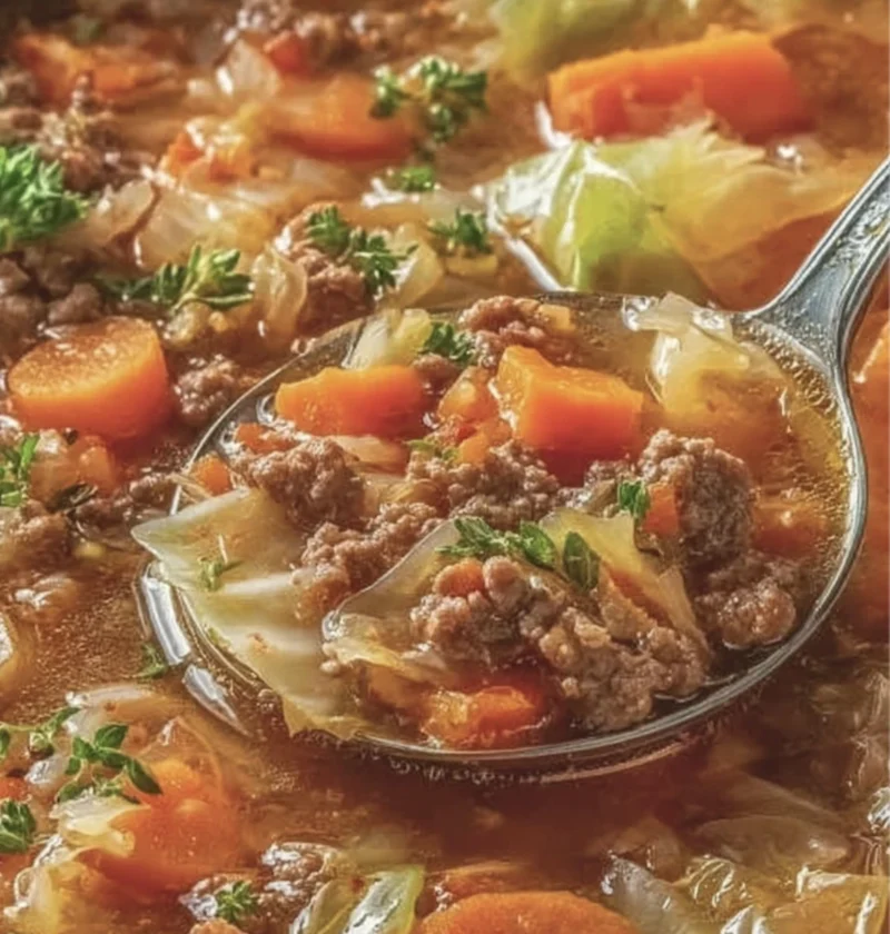 Cabbage Soup Hamburger