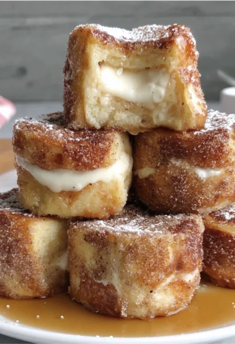 Cinnamon Roll French Toast Bites