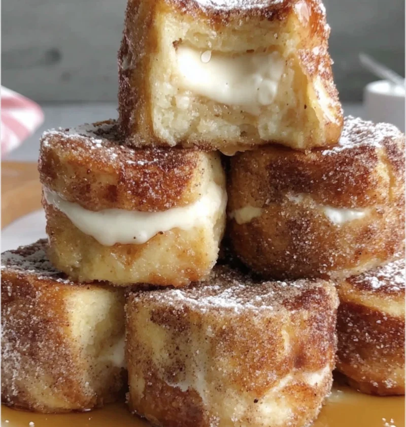 Cinnamon Roll French Toast Bites