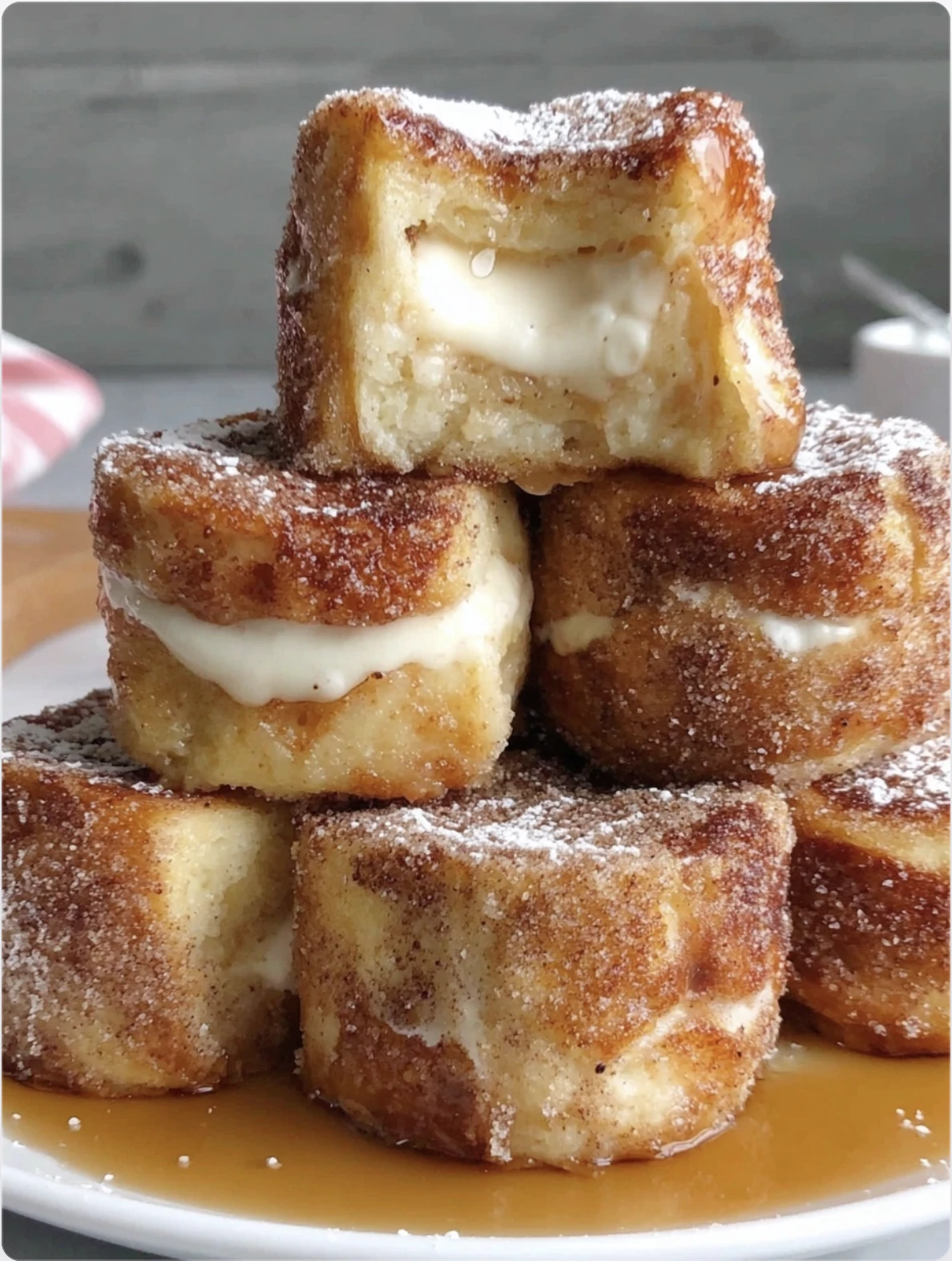 Cinnamon Roll French Toast Bites