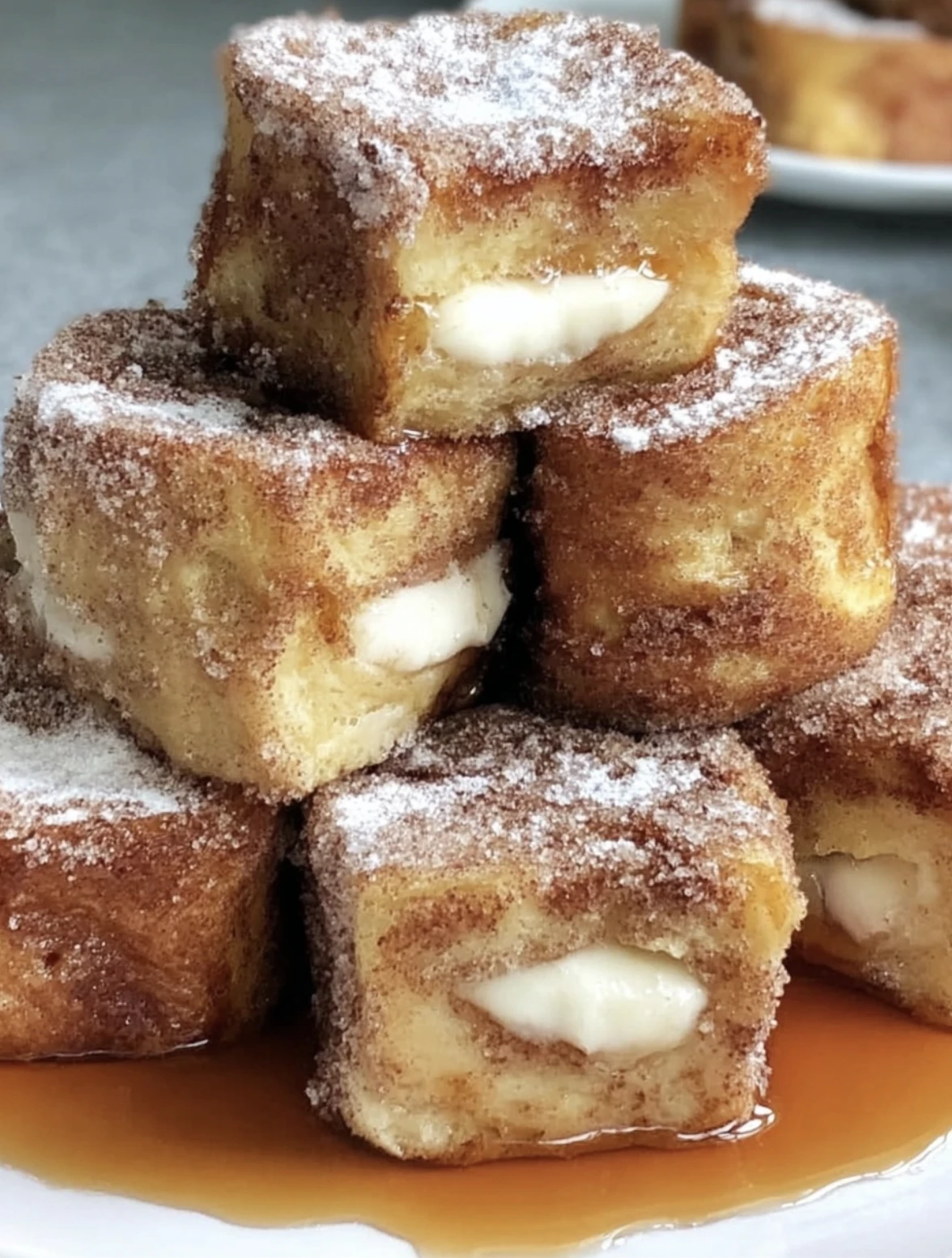 Cinnamon Roll French Toast Bites