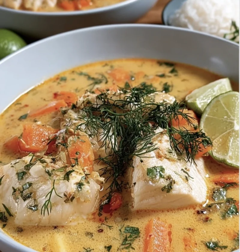 Coconut Lime Fish Soup
