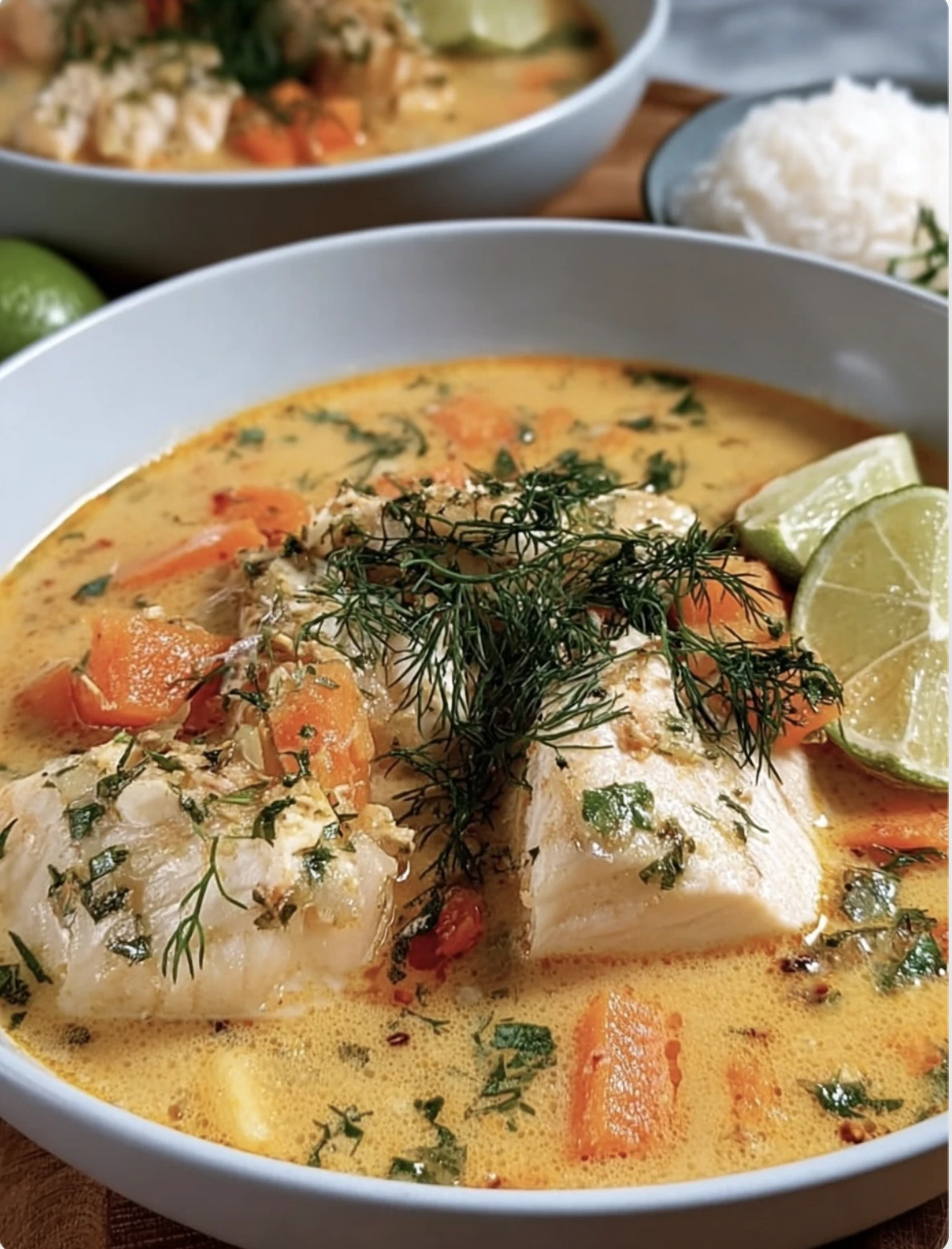 Coconut Lime Fish Soup