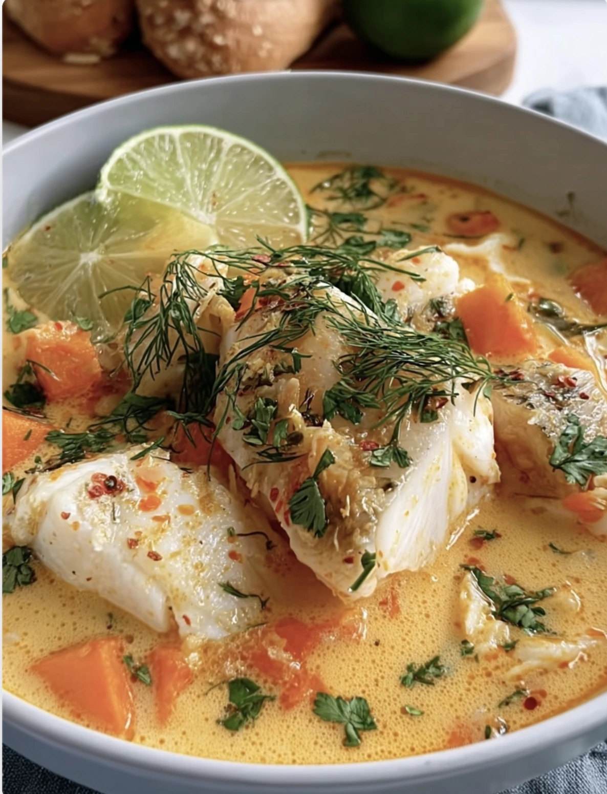 Coconut Lime Fish Soup