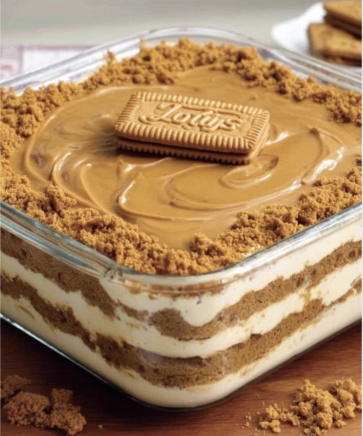 Easy biscoff tiramisu